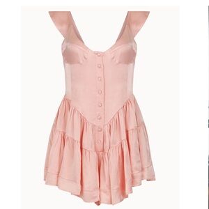 VANESSA MOONEY - Baby Pink Satin Dress